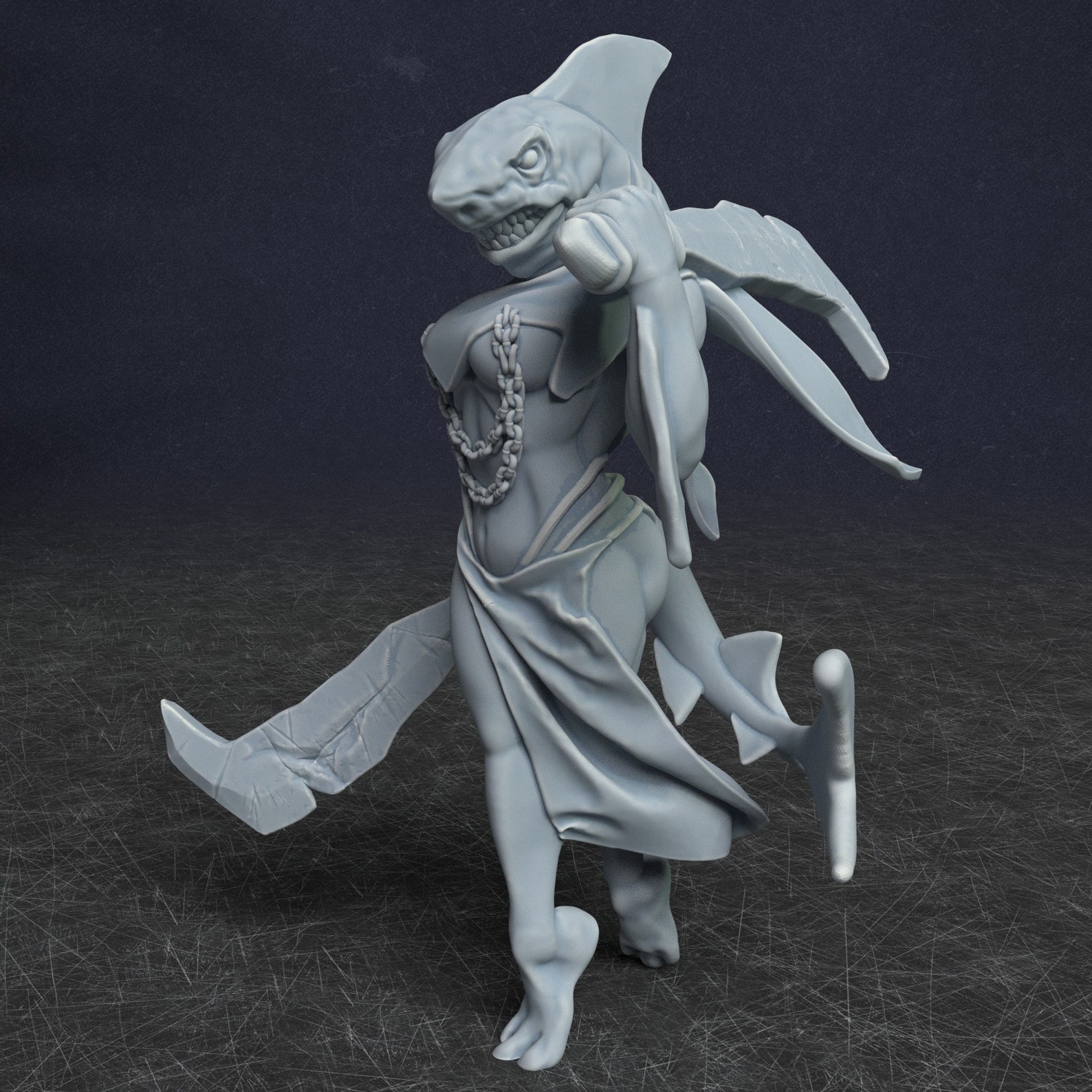 Wereshark Miniature. Perfect for D&D Dungeons and Dragons - Etsy UK