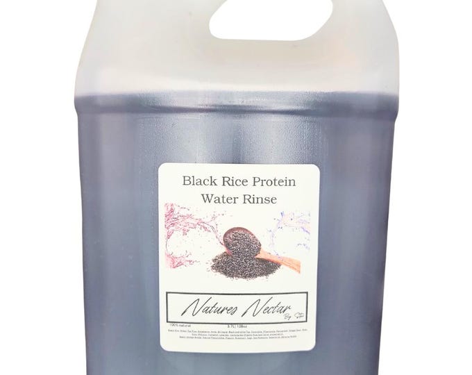 Viral Black Rice Rinse With Hibiscus Strengthening and Growth Treatment Gallon Size Wholesale Private Label Just Add Your Label