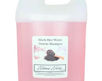 Black Rice Hibiscus Hair and Scalp Shampoo! Perfect for blood flow to scalp! 1 gallon  wholesale private label