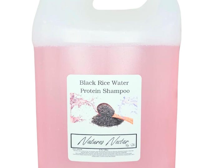 Black Rice Hibiscus Hair and Scalp Shampoo! Perfect for blood flow to scalp! 1 gallon  wholesale private label