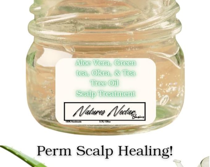 Alopeciaway Aloe Vera , Green tea, Okra, & Tea  Tree, Chia Gel Scalp Treatment