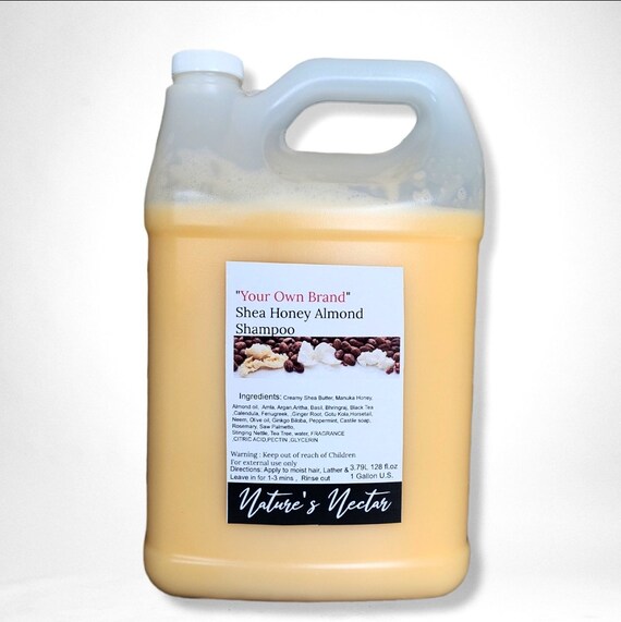 Moisturizing Honey Almond Shea shampoo! Perfect for dry hair ! 1 gallon- wholesale private label