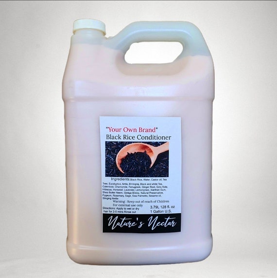 Black Rice Hibiscus Conditioner! Perfect for blood flow to scalp! 1 Gallon wholesale private label