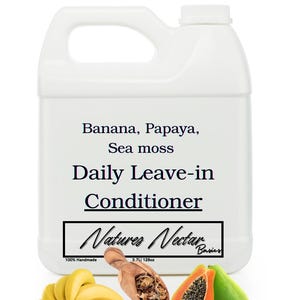 NEW! Refreshing  Banana, Papaya, Sea moss  Leave-in Conditioner We Ship Worldwide
