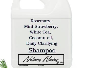 FREE SHIPPING! NEW Rosemary, Strawberry, Mint White Tea, Coconut Oil Strengthening Shampoo