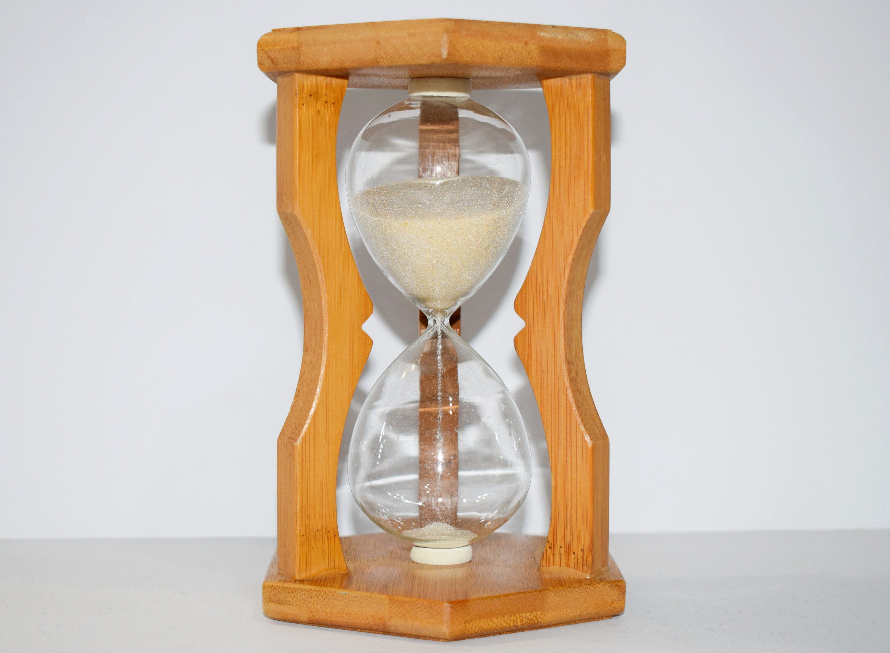 Vintage wooden hourglass, Sand timer, Vintage home decor, Sand clock