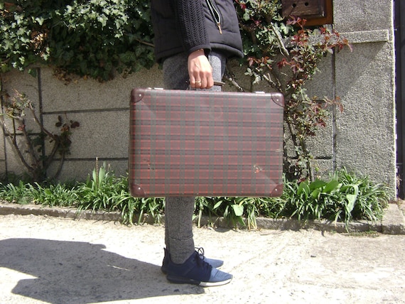Suitcase, Vintage suitcase, Old cardboard suitcase