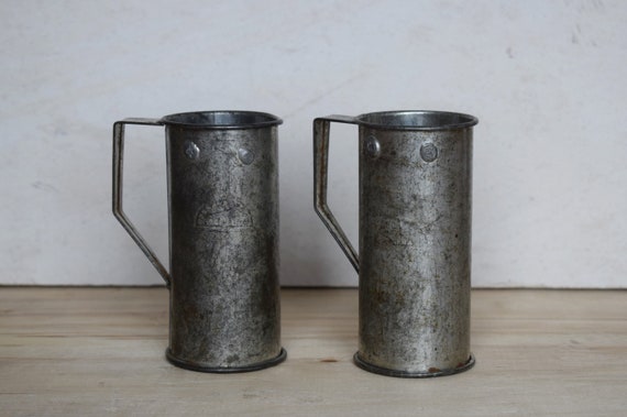 Set of 2 Antique Alcohol Measure Jugs, Alcohol Measure Jug 200