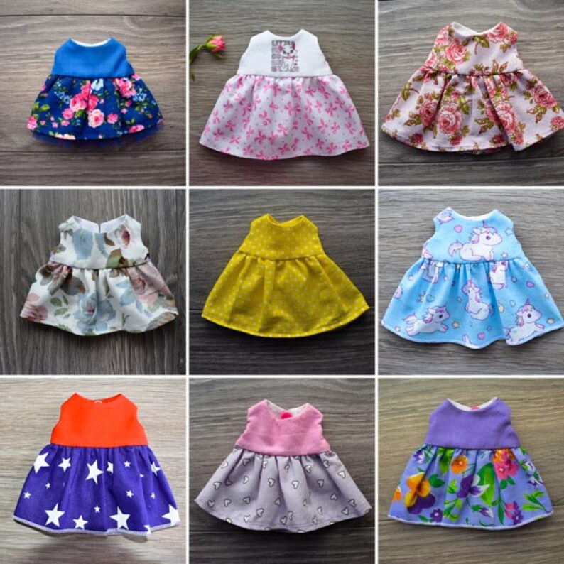 Doll dress sewing pattern 8 inch doll clothes Digital | Etsy