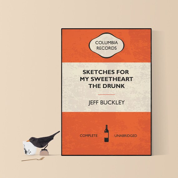 Jeff Buckley Sketches For My Sweetheart The Drunk Music Poster A1 A2 A3 Digital Print Illustration Wall Art