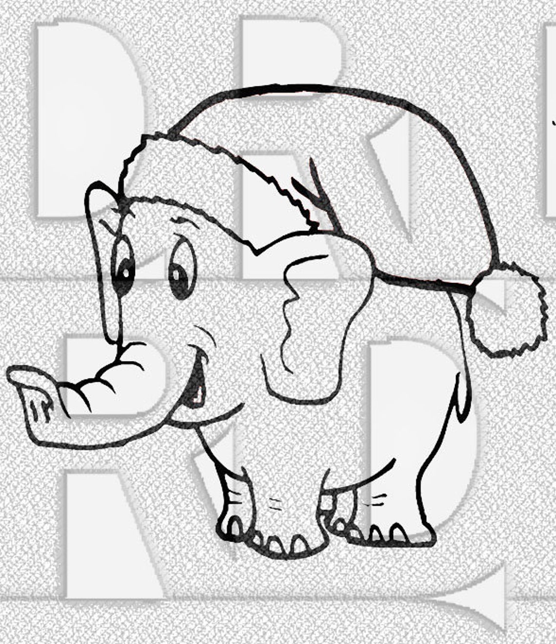 Elephant Christmas SVG SVG Files Svg Png Jpg Cricut Cut | Etsy