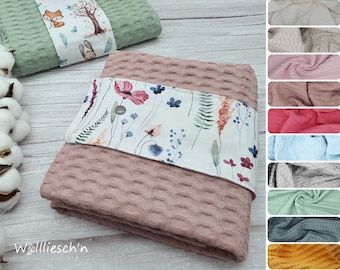 Cambiador personalizado de 100% algodón con nombre | impermeable | portátil | lavable | muchos colores y diseños