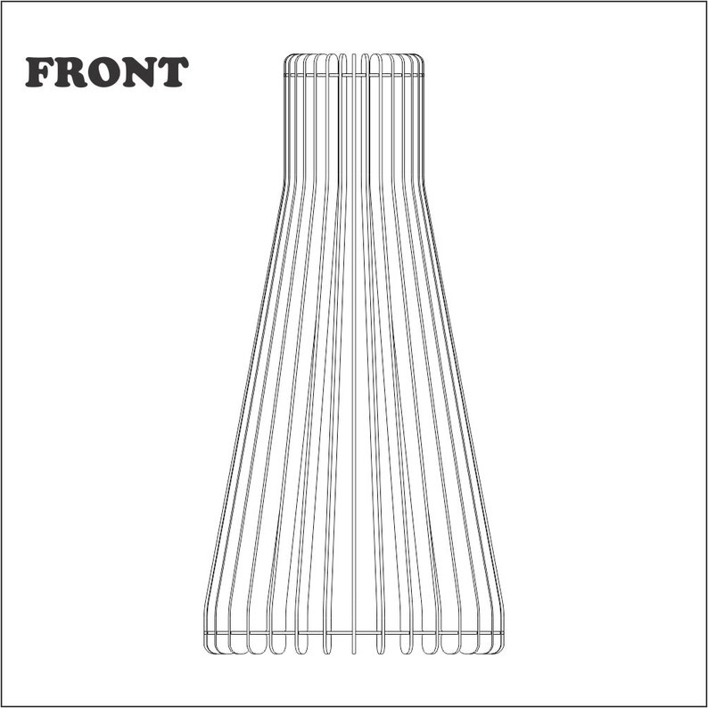 Broom Stick Lamp Laser Cut CNC File DXF CDR Etsy