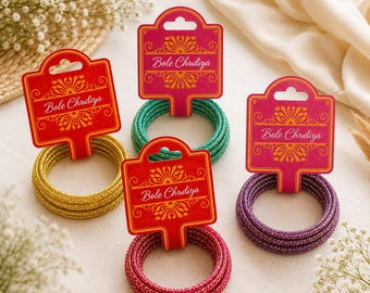 Custom Bangle Holder With Bangles – Personalized Wedding & Event Favors