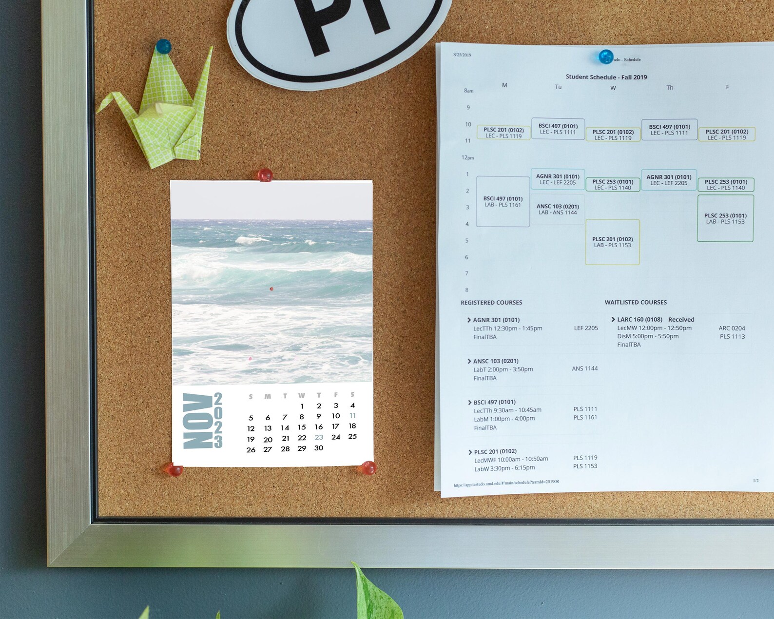 2023 Waves Desk Calendar 5x7 2023 Desk Calendar Wild Etsy