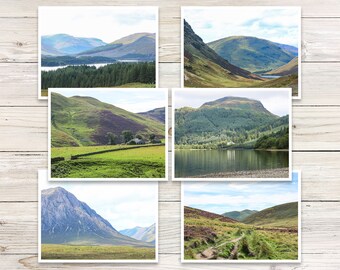 Scottish Highlands Photography Note Cards, Travel Stationery (Set of 6)