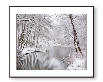 Winter Photo Print, Winter Photograph, Snow Winter Decor, Winter Scene, Winter Photography, Wall Art, Home Decor