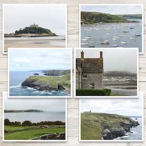 Coastal Cornwall Note Cards (Set of 6), Travel Notecards, Cornish Scene Note Cards, Travel Note Cards, English Scene Cards, UK Cards