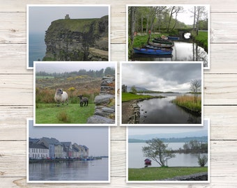 Irish Scene Note Cards (Set of 6), Ireland Greeting Cards, Travel Notecards, Irish Landscape Cards, Blank Note Cards with Envelopes,