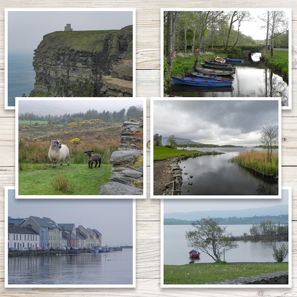 Irish Scene Note Cards (Set of 6), Ireland Greeting Cards, Travel Notecards, Irish Landscape Cards, Blank Note Cards with Envelopes,