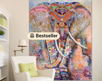 Fair Trade Hand Made Crafted Fabric Tie Dye Indian Tree Of Life Wall Art Hanging