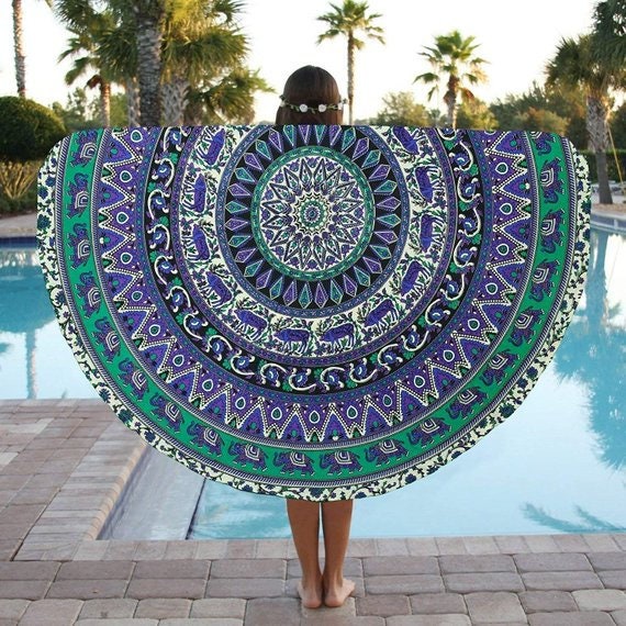 Indian Mandala Throw Mat Wall Tapestry Beach Bedspread Bohemian Cover Yoga Decor Indian Mandala Throw Mat Wall Tapestry Beach Bedspread Bohemian Cover Yoga Decor