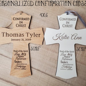 Confirmation Cross, Personalized Confirmation Cross, Personalized Confirmation Gift, Girl Confirmation Gift, Boy Confirmation Gift