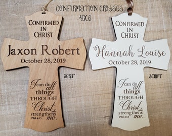 Confirmation Cross, Personalized Confirmation Cross, Personalized Confirmation Gift, Girl Confirmation Gift, Boy Confirmation Gift