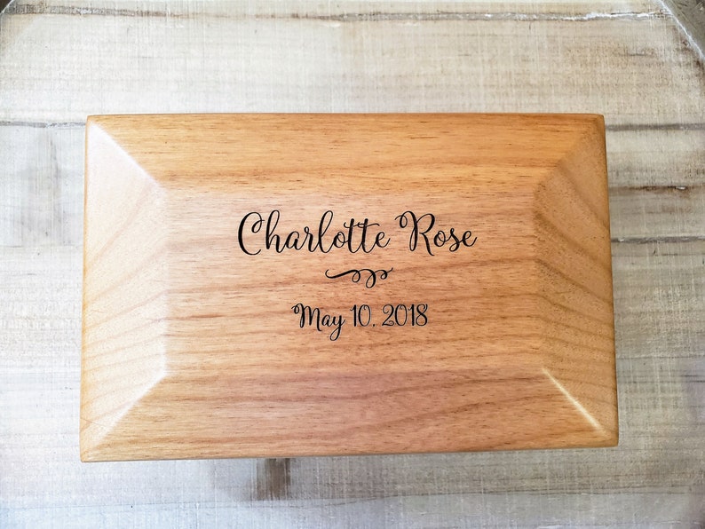 Personalized Name Gift Box Keepsake Box With Name Jewelry Etsy