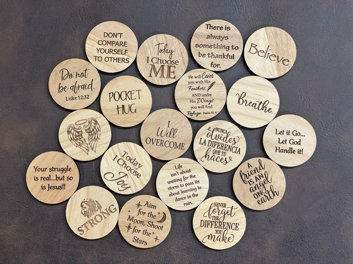 Pocket Token Customized Pocket Token Personalized Pocket Etsy