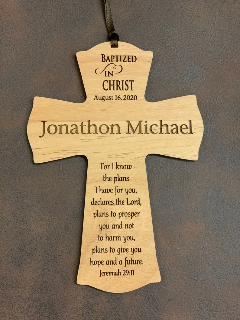 Baptism Cross Personalized Baptism Cross Dedication Etsy