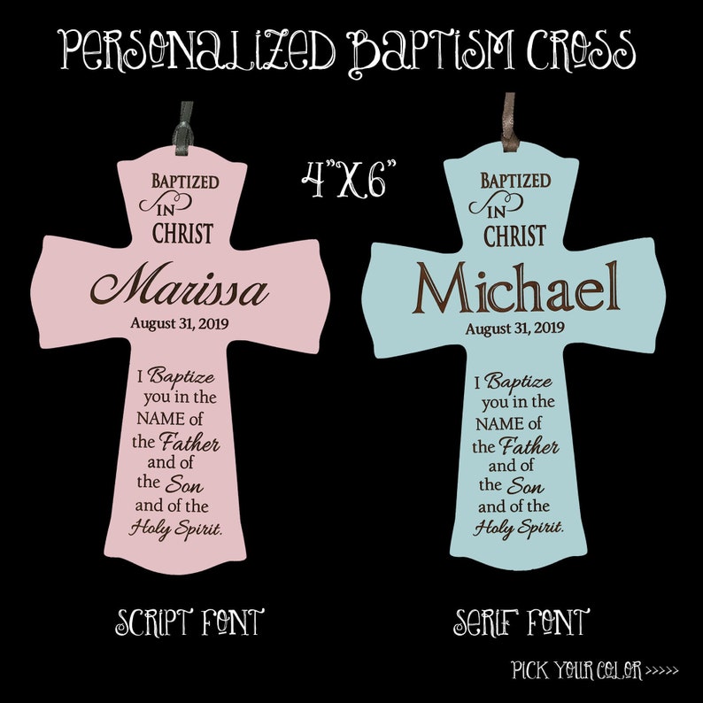 Baptism Cross Personalized Baptism Cross Personalized Etsy