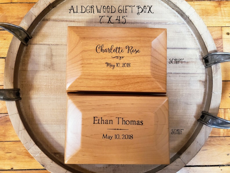 Personalized Name Gift Box Keepsake Box With Name Jewelry Etsy