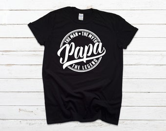 Papa El Hombre El Mito La Leyenda - Camiseta Softstyle
