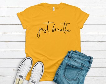 Just Breathe Bella+Camiseta de lona
