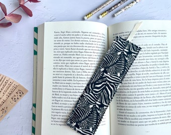 Zebra Animal Print Fabric Bookmark - Book Journal Accessories - Unique Gift for Book Lovers - Gift for Readers - For mum
