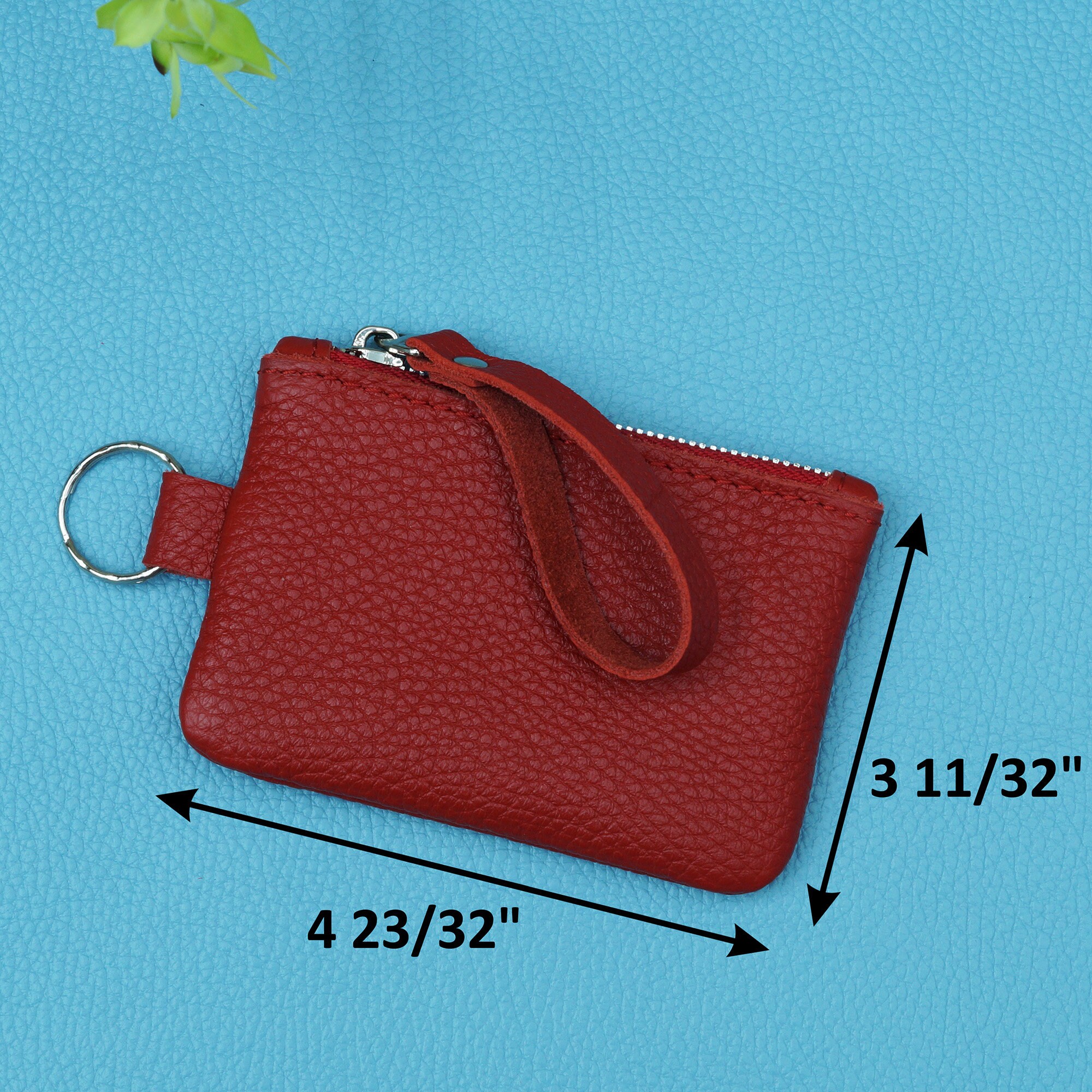 Key pouch Keychain pouch Key pouch wallet Leather key Etsy