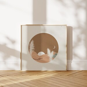 Dusk  || Art Print || Vintage Inspired Art || Inspirational Art || Boho Art Print || Pampas Landscape