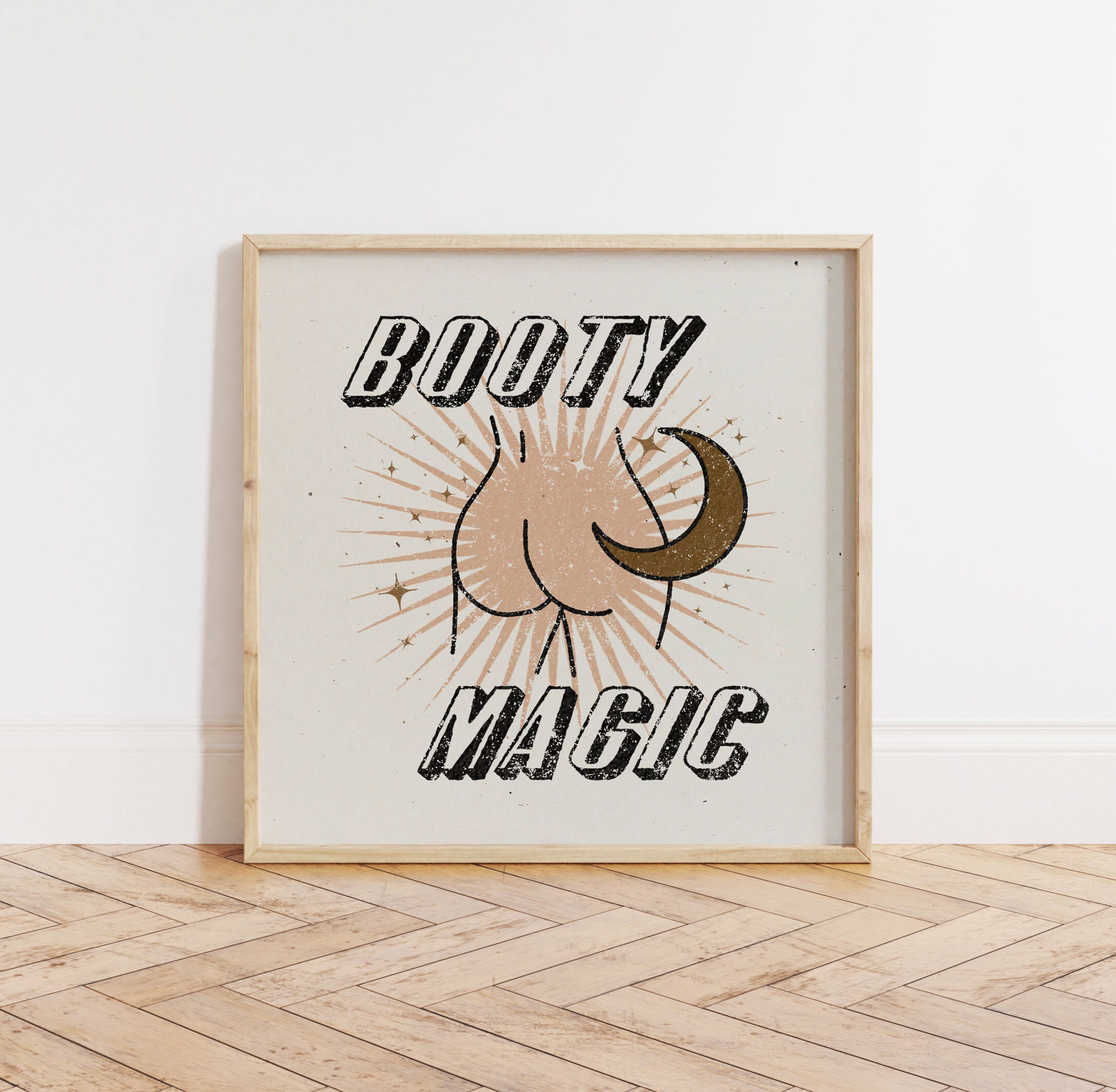 Booty Magic Art Print Vintage Inspired Art Inspirational Art Boho Art Print  - Etsy