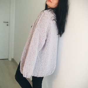 Oversized Cardigan, Mix Soft Yarn, Jumper, Ready to Ship