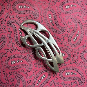 Vintage pewter Celtic design brooch by St. Justin.
