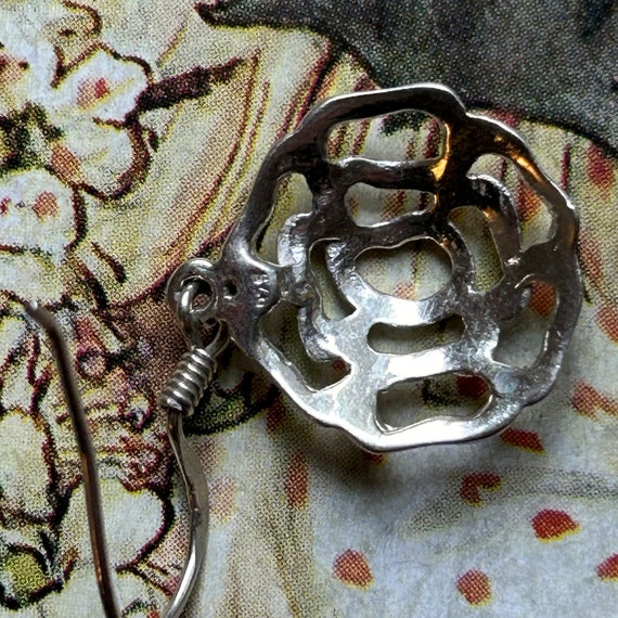 Stunning pair of vintage silver earrings in a pre… - image 6