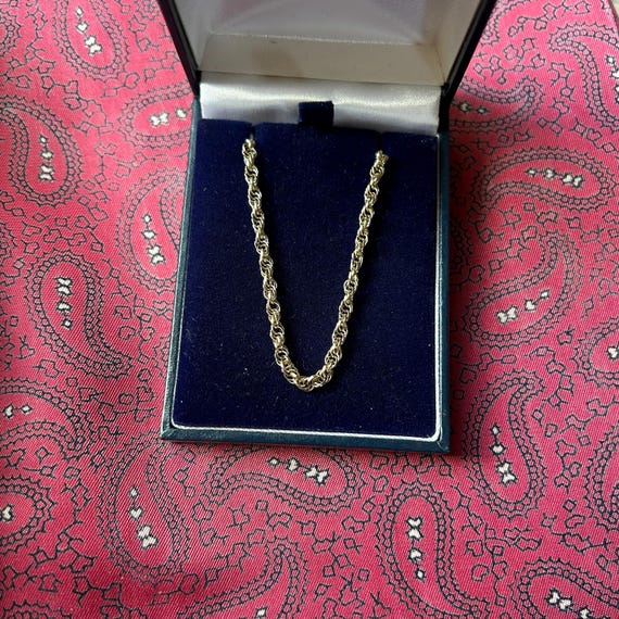 Vintage Silver Gilt Rope Chain. Weight 8.95g. - Etsy