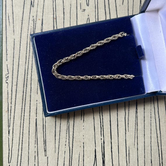 Vintage Silver Gilt Rope Chain. Weight 8.95g. - Etsy