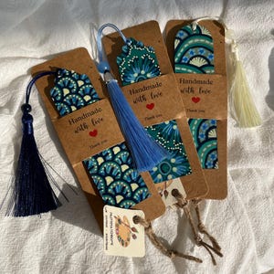 Hand painted wooden bookmark