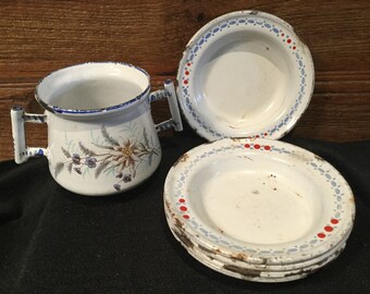 antique doll dishes