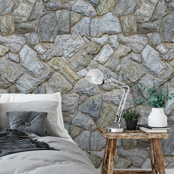 Stone Wallpaper - Etsy