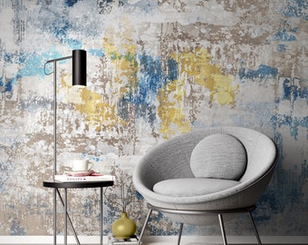 Contemporary Wall Decor Wallpaper, Texture Wallpaper, Abstract Painting Wallpaper, Modern Art Wallpaper, Peel and Stick Wallpaper Decal