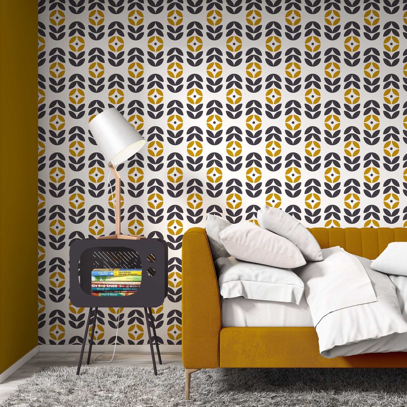 Scandinavian Wallpaper Geometric Abstract Wallpaper Modern - Etsy