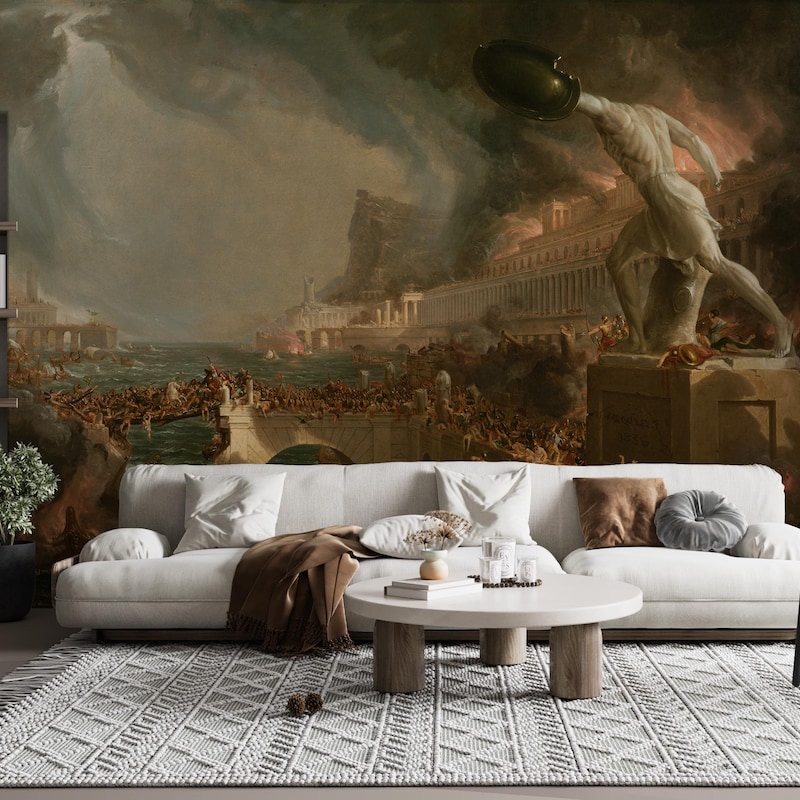The Fall of Rome Painting - Etsy